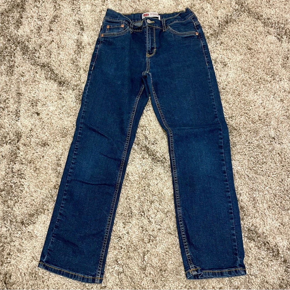 Levi's 551 Z Authentic Straight Boys Jeans Size 14 (27x29) Excellent Condition